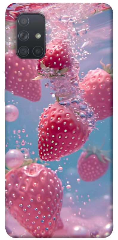 Чохол на Samsung Galaxy A71 Полуниця в воді фото 1 з 1