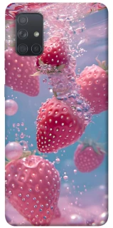 Чохол на Samsung Galaxy A71 Полуниця в воді фото 1 з 1