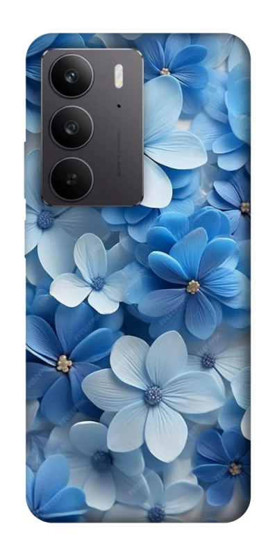 Чехол на Realme C75 Синие цветы фото 1 из 1