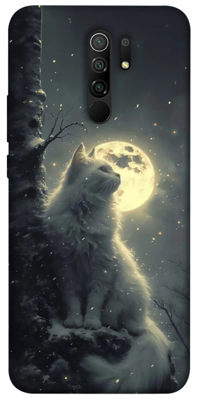 Чехол на Xiaomi Redmi 9 Кот под луной фото 1 из 1