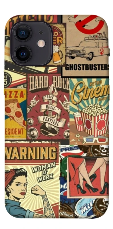 Чохол на Apple iPhone 12 mini (5.4") Retro collage ver.2 фото 1 з 1