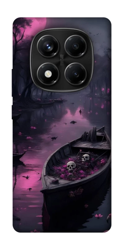 Чехол на Xiaomi Redmi Note 14 Pro 4G Boat and flamingo фото 1 из 1