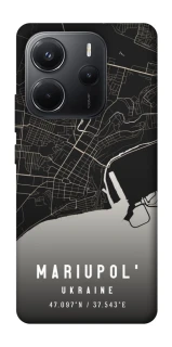 Чехол на Xiaomi Redmi Note 14 4G (Int. version) Mariupol map фото 1 из 1