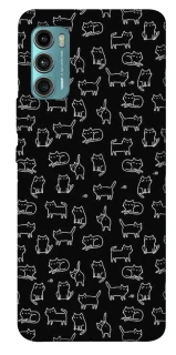 Чохол на Motorola Moto G60 Black Cats фото 1 з 1