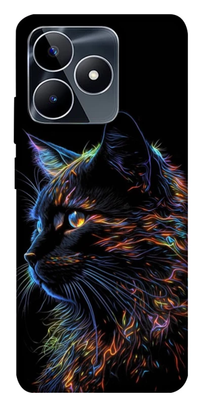 Чехол на Realme C53 Черный кот фото 1 из 1