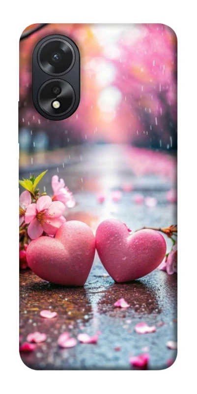 Чехол на Oppo A38 Pink heart фото 1 из 1