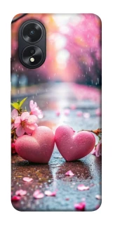 Чехол на Oppo A38 Pink heart фото 1 из 1