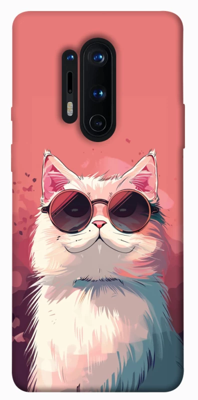 Чохол на OnePlus 8 Pro Сat with glasses фото 1 з 1