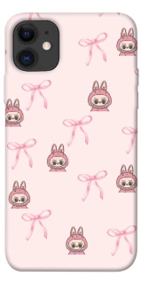 Чехол на Apple iPhone 11 (6.1") Pink bows and Labubus фото 1 из 1