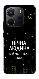 Чехол на Xiaomi Redmi Note 14 4G (Europe version) Нічна людина фото 1 из 1