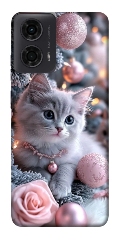 Чохол на Motorola Moto G24 Christmas Kitty фото 1 з 1