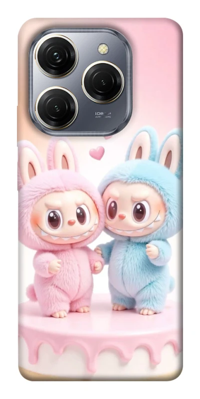 Чехол на TECNO Spark 20 Pro Labubu Twins фото 1 из 1