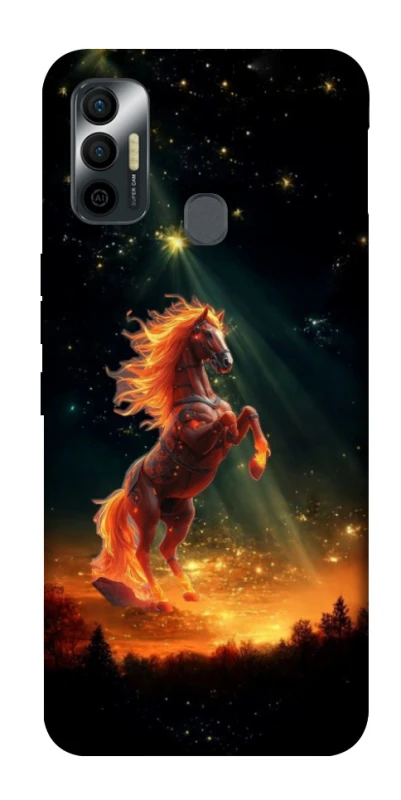 Чехол на TECNO Spark 7 Red Fire Horse ver.2 фото 1 из 1