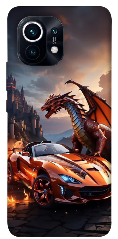 Чохол на Xiaomi Mi 11 Сar and dragon фото 1 з 1