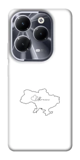 Чохол на Infinix Hot 40 Ukraine map фото 1 з 1