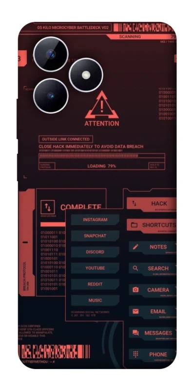 Чехол на Realme Note 50 5G Attention фото 1 из 1