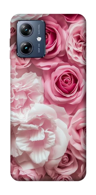 Чохол на Motorola Moto G54 Power Рожеві Квіти фото 1 з 1