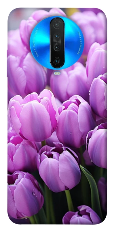 Чехол на Xiaomi Redmi K30 Фиолетовые тюльпаны фото 1 из 1