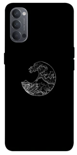 Чохол на Oppo Reno 4 Black tsunami фото 1 з 1