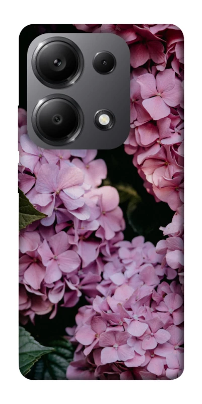 Чохол на Xiaomi Redmi Note 13 Pro 4G Рожеві гартензії фото 1 з 1