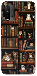 Чохол на Xiaomi Redmi 9T Cats & Books фото 1 з 1