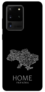 Чохол на Samsung Galaxy S20 Ultra Ukraine black map фото 1 з 1