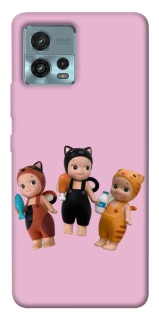 Чехол на Motorola Moto G72 Cat Cafe Trio фото 1 из 1