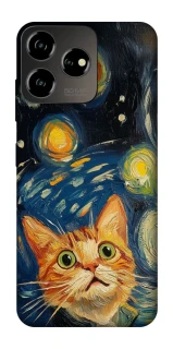 Чехол на ZTE Blade V50 Design 4G paint cat фото 1 из 1