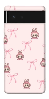 Чехол на Google Pixel 6 Pink bows and Labubus фото 1 из 1