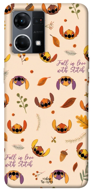 Чохол на Oppo Reno 7 4G Fall in love with Stitch фото 1 з 1