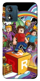 Чехол на Motorola Moto E13 Roblox family фото 1 из 1