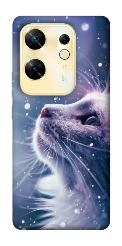 Чехол на Infinix Zero 30 4G Snow cat фото 1 из 1