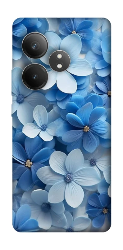 Чехол на Realme GT Neo 6 SE Синие цветы фото 1 из 1
