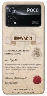 Чехол на Xiaomi Poco X4 Pro 5G The Hogwarts acceptance letter фото 1 из 1