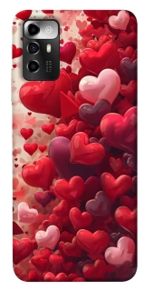 Чохол на ZTE Blade A72 Many hearts фото 1 з 1