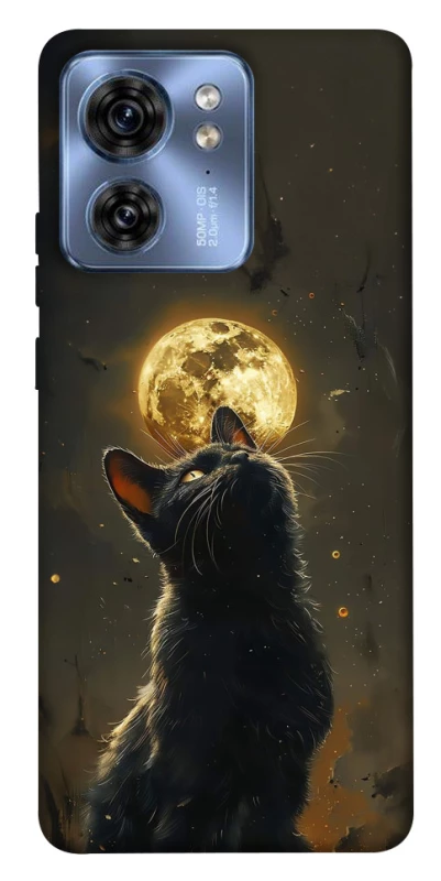 Чехол на Motorola Edge 40 Кот под луной v2 фото 1 из 1