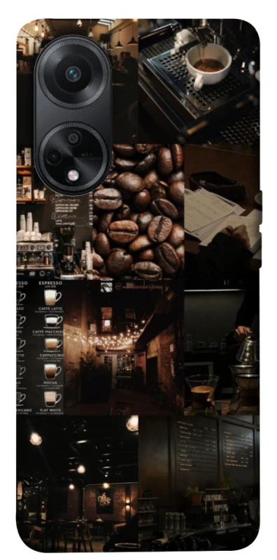 Чехол на Oppo A58 4G Coffee collage ver.1 фото 1 из 1