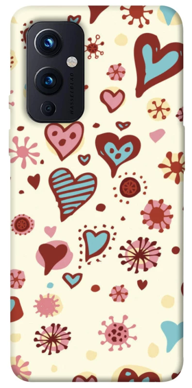 Чехол на OnePlus 9 Pretty hearts фото 1 из 1