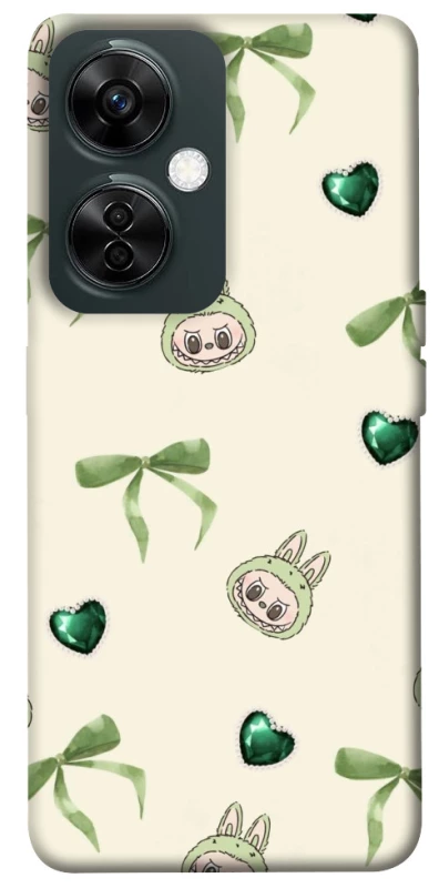Чохол на OnePlus Nord CE 3 Lite Labubu Green Heart фото 1 з 1