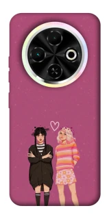 Чехол на TECNO Spark 30C Raven & Rainbow Wednesday фото 1 из 1