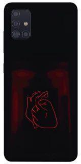 Чехол на Samsung Galaxy A51 Красное сердце фото 1 из 1