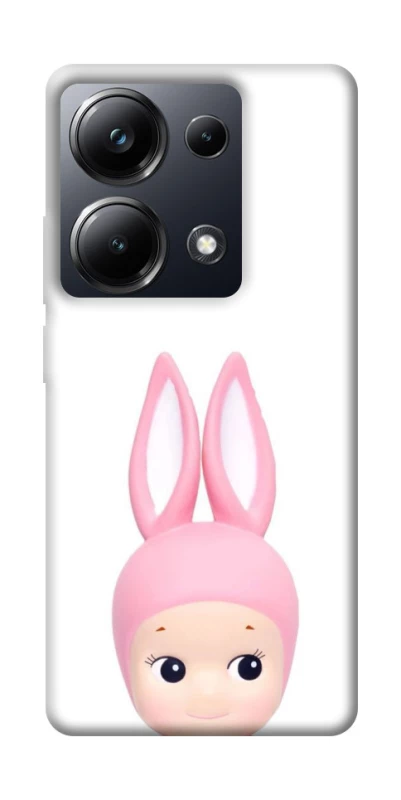Чохол на Xiaomi Poco M6 Pro 4G Minimal Bunny Peek фото 1 з 1