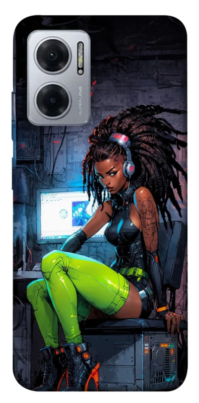 Чохол на Xiaomi Redmi Note 11E Cyber girl фото 1 Чохол на Xiaomi Redmi Note 11E Cyber girl фото 1 з 1