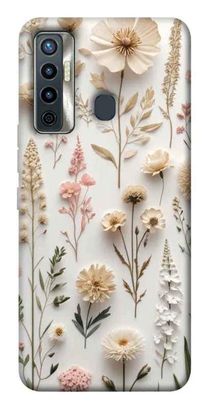 Чехол на TECNO Camon 17 Floral design ver.1 фото 1 из 1