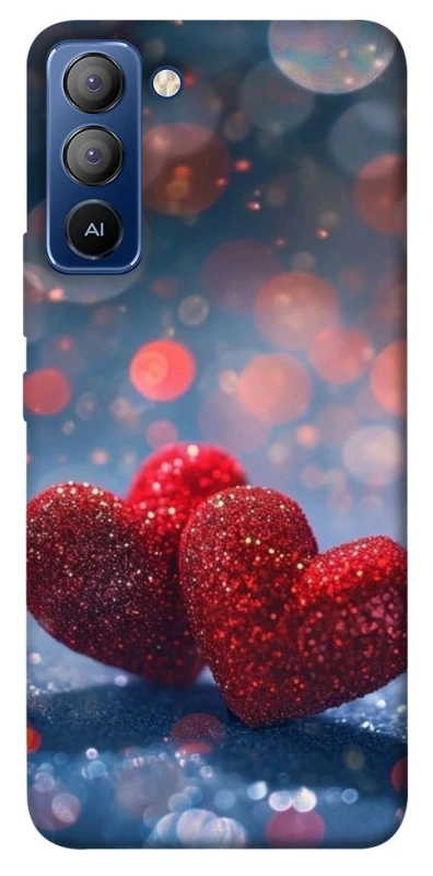 Чохол на TECNO Pop 5 LTE Red hearts фото 1 з 1