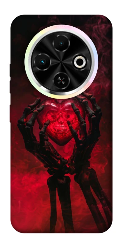 Чохол на TECNO Spark 30C Heart in the hands of a skeleton фото 1 з 1