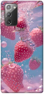 Чохол на Samsung Galaxy Note 20 Полуниця в воді фото 1 з 1