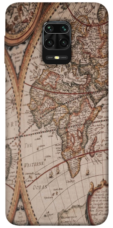 Чохол на Xiaomi Redmi Note 9s / Note 9 Pro / Note 9 Pro Max Карта подорожей фото 1 з 1