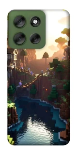 Чехол на Motorola Moto G56 5G Minecraft sunset фото 1 из 1