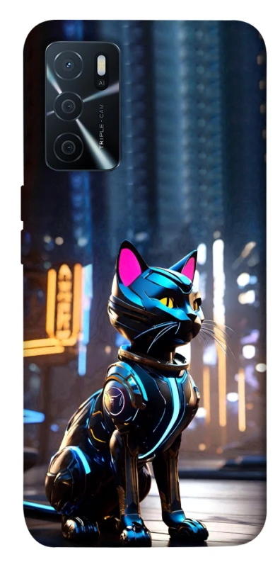 Чохол на Oppo A16s / A16 Cyber cat фото 1 з 1